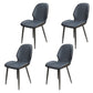 Contemporary Metal Dining Room Chairs PU Leather Dining Armless Chairs for Indoor Use Blue 4 Piece Set Clearhalo ' kitchen&dining_furn' 'Dining Chairs' 'Dining Tables & Seating' 'dining_chair' 'furn' 'furn_dining_chair' 'Furniture' 'furniture_dining_chair' 'Kitchen & Dining Furniture' 'kitchen' 3909850