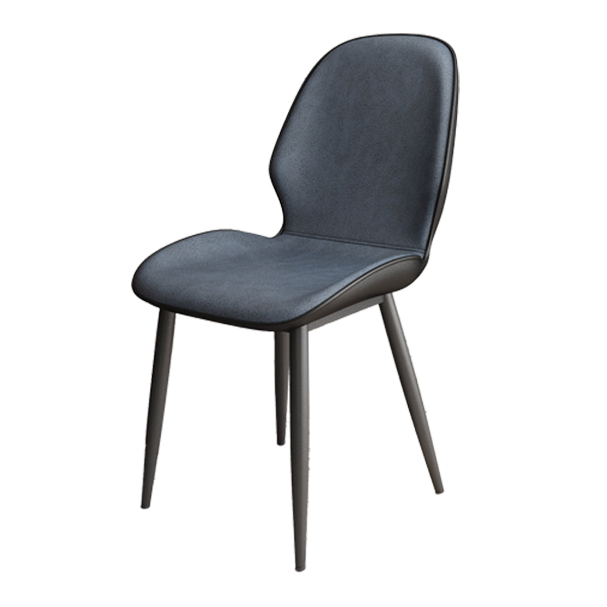 Contemporary Metal Dining Room Chairs PU Leather Dining Armless Chairs for Indoor Use Blue 1 Piece Clearhalo ' kitchen&dining_furn' 'Dining Chairs' 'Dining Tables & Seating' 'dining_chair' 'furn' 'furn_dining_chair' 'Furniture' 'furniture_dining_chair' 'Kitchen & Dining Furniture' 'kitchen' 3909851