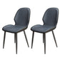 Contemporary Metal Dining Room Chairs PU Leather Dining Armless Chairs for Indoor Use Blue 2 Piece Set Clearhalo ' kitchen&dining_furn' 'Dining Chairs' 'Dining Tables & Seating' 'dining_chair' 'furn' 'furn_dining_chair' 'Furniture' 'furniture_dining_chair' 'Kitchen & Dining Furniture' 'kitchen' 3909852