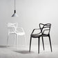 Scandinavian Restaurant Plastic Arm Chair Matte Finish Cross Back Dining Chair Clearhalo ' kitchen&dining_furn' 'Dining Chairs' 'Dining Tables & Seating' 'dining_chair' 'furn' 'furn_dining_chair' 'Furniture' 'furniture_dining_chair' 'Kitchen & Dining Furniture' 'kitchen' 3909854