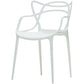 Scandinavian Restaurant Plastic Arm Chair Matte Finish Cross Back Dining Chair Clearhalo ' kitchen&dining_furn' 'Dining Chairs' 'Dining Tables & Seating' 'dining_chair' 'furn' 'furn_dining_chair' 'Furniture' 'furniture_dining_chair' 'Kitchen & Dining Furniture' 'kitchen' 3909863