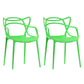 Scandinavian Restaurant Plastic Arm Chair Matte Finish Cross Back Dining Chair Green 2 Piece Set Clearhalo ' kitchen&dining_furn' 'Dining Chairs' 'Dining Tables & Seating' 'dining_chair' 'furn' 'furn_dining_chair' 'Furniture' 'furniture_dining_chair' 'Kitchen & Dining Furniture' 'kitchen' 3909884