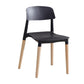Contemporary Style Plastic Dining Chair Open Back Dining Side Chairs for Kitchen Black 1 Piece Clearhalo ' kitchen&dining_furn' 'Dining Chairs' 'Dining Tables & Seating' 'dining_chair' 'furn' 'furn_dining_chair' 'Furniture' 'furniture_dining_chair' 'Kitchen & Dining Furniture' 'kitchen' 3909917