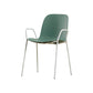Scandinavian Style Plastic Dining Armchair Solid Back Dining Single Chair Blackish Green White Clearhalo ' kitchen&dining_furn' 'Dining Chairs' 'Dining Tables & Seating' 'dining_chair' 'furn' 'furn_dining_chair' 'Furniture' 'furniture_dining_chair' 'Kitchen & Dining Furniture' 'kitchen' 3909968