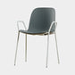 Scandinavian Style Plastic Dining Armchair Solid Back Dining Single Chair Dark Gray White Clearhalo ' kitchen&dining_furn' 'Dining Chairs' 'Dining Tables & Seating' 'dining_chair' 'furn' 'furn_dining_chair' 'Furniture' 'furniture_dining_chair' 'Kitchen & Dining Furniture' 'kitchen' 3909975