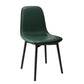 Contemporary Metal Dining Room Chair Faux Leather Dining Armless Single Chair Blackish Green Black Clearhalo ' kitchen&dining_furn' 'Dining Chairs' 'Dining Tables & Seating' 'dining_chair' 'furn' 'furn_dining_chair' 'Furniture' 'furniture_dining_chair' 'Kitchen & Dining Furniture' 'kitchen' 3909986