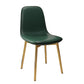 Contemporary Metal Dining Room Chair Faux Leather Dining Armless Single Chair Blackish Green Brass Gold Clearhalo ' kitchen&dining_furn' 'Dining Chairs' 'Dining Tables & Seating' 'dining_chair' 'furn' 'furn_dining_chair' 'Furniture' 'furniture_dining_chair' 'Kitchen & Dining Furniture' 'kitchen' 3910001