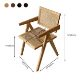 Contemporary Style Wooden Dining Chair Open Back Single Dining Side Chair for Kitchen Clearhalo ' kitchen&dining_furn' 'Dining Chairs' 'Dining Tables & Seating' 'dining_chair' 'furn' 'furn_dining_chair' 'Furniture' 'furniture_dining_chair' 'Kitchen & Dining Furniture' 'kitchen' 3910022