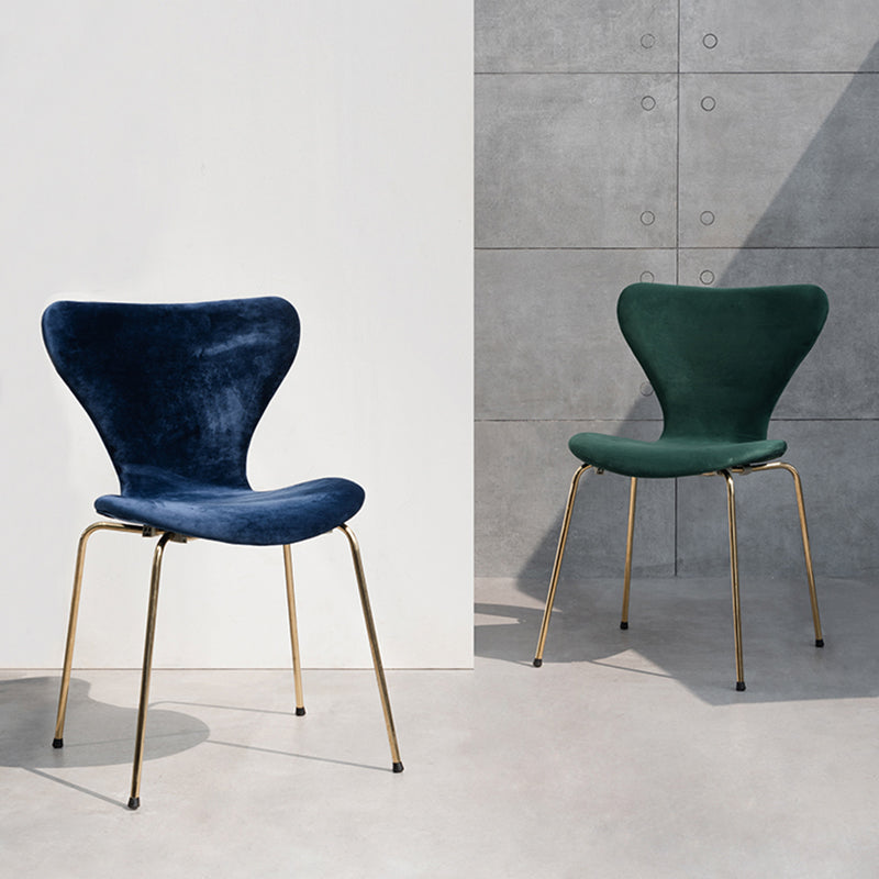 Modern Style Linen Fabric Dining Chairs Solid Back Armless Dining Single Chair Clearhalo ' kitchen&dining_furn' 'Dining Chairs' 'Dining Tables & Seating' 'dining_chair' 'furn' 'furn_dining_chair' 'Furniture' 'furniture_dining_chair' 'Kitchen & Dining Furniture' 'kitchen' 3910025