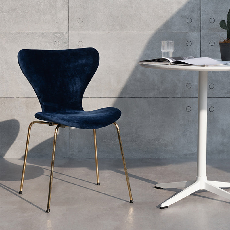 Modern Style Linen Fabric Dining Chairs Solid Back Armless Dining Single Chair Clearhalo ' kitchen&dining_furn' 'Dining Chairs' 'Dining Tables & Seating' 'dining_chair' 'furn' 'furn_dining_chair' 'Furniture' 'furniture_dining_chair' 'Kitchen & Dining Furniture' 'kitchen' 3910041