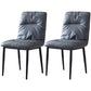 Contemporary Indoor-Outdoor Metal Dining Room Chairs Leather Dining Armless Chairs Dark Gray 2 Piece Set Clearhalo ' kitchen&dining_furn' 'Dining Chairs' 'Dining Tables & Seating' 'dining_chair' 'furn' 'furn_dining_chair' 'Furniture' 'furniture_dining_chair' 'Kitchen & Dining Furniture' 'kitchen' 3910076