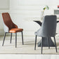 Contemporary Style Metal Chair Set Kitchen Solid Back Side Chairs (Set of 4) Clearhalo ' kitchen&dining_furn' 'Dining Chairs' 'Dining Tables & Seating' 'dining_chair' 'furn' 'furn_dining_chair' 'Furniture' 'furniture_dining_chair' 'Kitchen & Dining Furniture' 'kitchen' 3910084
