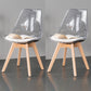 Scandinavian Style Leather Dining Chairs Solid Back Chairs with Wooden Legs Grey Set of 2 Clearhalo ' kitchen&dining_furn' 'Dining Chairs' 'Dining Tables & Seating' 'dining_chair' 'Furniture' 'furniture_dining_chair' 'Kitchen & Dining Furniture' 'kitchen' 3910105