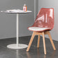 Scandinavian Style Leather Dining Chairs Solid Back Chairs with Wooden Legs Red 1 Piece Clearhalo ' kitchen&dining_furn' 'Dining Chairs' 'Dining Tables & Seating' 'dining_chair' 'Furniture' 'furniture_dining_chair' 'Kitchen & Dining Furniture' 'kitchen' 3910110