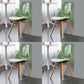 Scandinavian Style Leather Dining Chairs Solid Back Chairs with Wooden Legs Green Set of 4 Clearhalo ' kitchen&dining_furn' 'Dining Chairs' 'Dining Tables & Seating' 'dining_chair' 'Furniture' 'furniture_dining_chair' 'Kitchen & Dining Furniture' 'kitchen' 3910113
