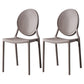 Modern Style Plastic Dining Chair Open Back Dining Stackable Side Chairs for Kitchen Dark Gray 2 Piece Set Clearhalo ' kitchen&dining_furn' 'Dining Chairs' 'Dining Tables & Seating' 'dining_chair' 'furn' 'furn_dining_chair' 'Furniture' 'furniture_dining_chair' 'Kitchen & Dining Furniture' 'kitchen' 3910137