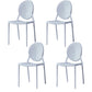 Modern Style Plastic Dining Chair Open Back Dining Stackable Side Chairs for Kitchen White 4 Piece Set Clearhalo ' kitchen&dining_furn' 'Dining Chairs' 'Dining Tables & Seating' 'dining_chair' 'furn' 'furn_dining_chair' 'Furniture' 'furniture_dining_chair' 'Kitchen & Dining Furniture' 'kitchen' 3910145