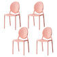 Modern Style Plastic Dining Chair Open Back Dining Stackable Side Chairs for Kitchen Pink 4 Piece Set Clearhalo ' kitchen&dining_furn' 'Dining Chairs' 'Dining Tables & Seating' 'dining_chair' 'furn' 'furn_dining_chair' 'Furniture' 'furniture_dining_chair' 'Kitchen & Dining Furniture' 'kitchen' 3910148