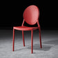 Modern Style Plastic Dining Chair Open Back Dining Stackable Side Chairs for Kitchen Burgundy 1 Piece Clearhalo ' kitchen&dining_furn' 'Dining Chairs' 'Dining Tables & Seating' 'dining_chair' 'furn' 'furn_dining_chair' 'Furniture' 'furniture_dining_chair' 'Kitchen & Dining Furniture' 'kitchen' 3910152