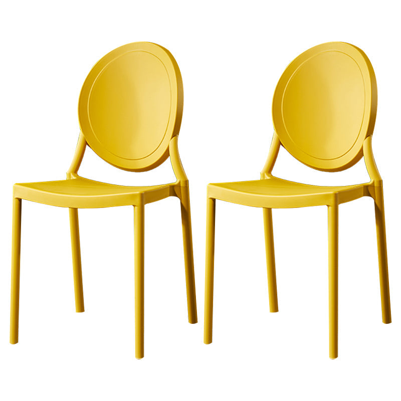 Modern Style Plastic Dining Chair Open Back Dining Stackable Side Chairs for Kitchen Ginger 2 Piece Set Clearhalo ' kitchen&dining_furn' 'Dining Chairs' 'Dining Tables & Seating' 'dining_chair' 'furn' 'furn_dining_chair' 'Furniture' 'furniture_dining_chair' 'Kitchen & Dining Furniture' 'kitchen' 3910156