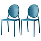 Modern Style Plastic Dining Chair Open Back Dining Stackable Side Chairs for Kitchen Peacock Blue 2 Piece Set Clearhalo ' kitchen&dining_furn' 'Dining Chairs' 'Dining Tables & Seating' 'dining_chair' 'furn' 'furn_dining_chair' 'Furniture' 'furniture_dining_chair' 'Kitchen & Dining Furniture' 'kitchen' 3910159