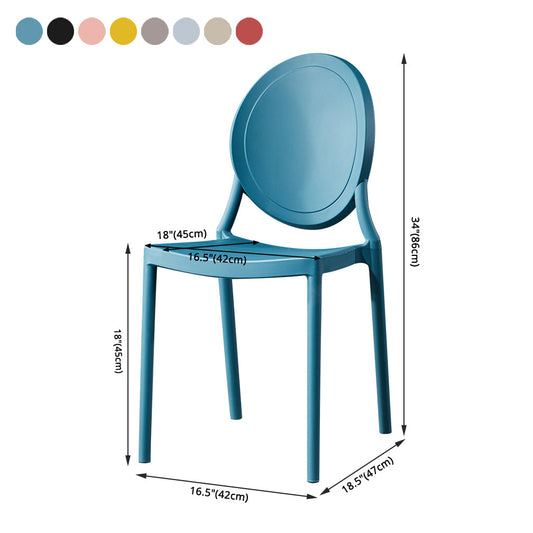 Modern Style Plastic Dining Chair Open Back Dining Stackable Side Chairs for Kitchen Clearhalo ' kitchen&dining_furn' 'Dining Chairs' 'Dining Tables & Seating' 'dining_chair' 'furn' 'furn_dining_chair' 'Furniture' 'furniture_dining_chair' 'Kitchen & Dining Furniture' 'kitchen' 3910161