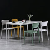 Modern Style Plastic Dining Chairs Open Back Dining Stackable Side Chairs for Kitchen Clearhalo ' kitchen&dining_furn' 'Dining Chairs' 'Dining Tables & Seating' 'dining_chair' 'furn' 'furn_dining_chair' 'Furniture' 'furniture_dining_chair' 'Kitchen & Dining Furniture' 'kitchen' 3910167