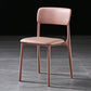 Modern Style Plastic Dining Chairs Open Back Dining Stackable Side Chairs for Kitchen Pink Faux Leather 1 Piece Clearhalo ' kitchen&dining_furn' 'Dining Chairs' 'Dining Tables & Seating' 'dining_chair' 'furn' 'furn_dining_chair' 'Furniture' 'furniture_dining_chair' 'Kitchen & Dining Furniture' 'kitchen' 3910181