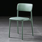 Modern Style Plastic Dining Chairs Open Back Dining Stackable Side Chairs for Kitchen Green Faux Leather 1 Piece Clearhalo ' kitchen&dining_furn' 'Dining Chairs' 'Dining Tables & Seating' 'dining_chair' 'furn' 'furn_dining_chair' 'Furniture' 'furniture_dining_chair' 'Kitchen & Dining Furniture' 'kitchen' 3910189