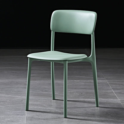 Modern Style Plastic Dining Chairs Open Back Dining Stackable Side Chairs for Kitchen Green Plastic & Acrylic 1 Piece Clearhalo ' kitchen&dining_furn' 'Dining Chairs' 'Dining Tables & Seating' 'dining_chair' 'furn' 'furn_dining_chair' 'Furniture' 'furniture_dining_chair' 'Kitchen & Dining Furniture' 'kitchen' 3910207