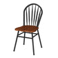 Contemporary Style Metal Dining Room Chairs Windsor Back Armless Chairs for Kitchen (Set of 4) Clearhalo ' kitchen&dining_furn' 'Dining Chairs' 'Dining Tables & Seating' 'dining_chair' 'furn' 'furn_dining_chair' 'Furniture' 'furniture_dining_chair' 'Kitchen & Dining Furniture' 'kitchen' 3910220