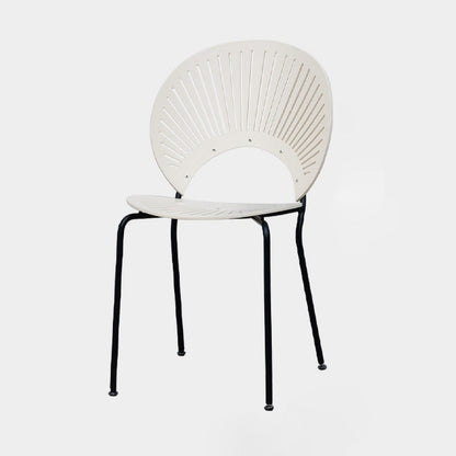 Contemporary Style Metal Dining Room Chair Open Back Armless Single Chair for Kitchen White Black Clearhalo ' kitchen&dining_furn' 'Dining Chairs' 'Dining Tables & Seating' 'dining_chair' 'furn' 'furn_dining_chair' 'Furniture' 'furniture_dining_chair' 'Kitchen & Dining Furniture' 'kitchen' 3910229