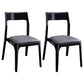 Modern Wooden Dining Chairs Open Back Dining Side Armless Chair for Kitchen Dark Gray 2 Piece Set Clearhalo ' kitchen&dining_furn' 'Dining Chairs' 'Dining Tables & Seating' 'dining_chair' 'furn' 'furn_dining_chair' 'Furniture' 'furniture_dining_chair' 'Kitchen & Dining Furniture' 'kitchen' 3910250