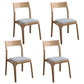 Modern Wooden Dining Chairs Open Back Dining Side Armless Chair for Kitchen Light Gray 4 Piece Set Clearhalo ' kitchen&dining_furn' 'Dining Chairs' 'Dining Tables & Seating' 'dining_chair' 'furn' 'furn_dining_chair' 'Furniture' 'furniture_dining_chair' 'Kitchen & Dining Furniture' 'kitchen' 3910259