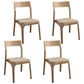 Modern Wooden Dining Chairs Open Back Dining Side Armless Chair for Kitchen Natural 4 Piece Set Clearhalo ' kitchen&dining_furn' 'Dining Chairs' 'Dining Tables & Seating' 'dining_chair' 'furn' 'furn_dining_chair' 'Furniture' 'furniture_dining_chair' 'Kitchen & Dining Furniture' 'kitchen' 3910274