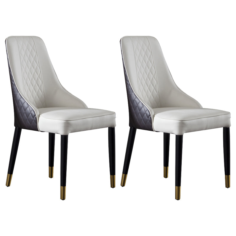 Contemporary Style Wooden Dining Chairs Dining Parsons Armless Side Chair (Set of 2) Brown Clearhalo ' kitchen&dining_furn' 'Dining Chairs' 'Dining Tables & Seating' 'dining_chair' 'furn' 'furn_dining_chair' 'Furniture' 'furniture_dining_chair' 'Kitchen & Dining Furniture' 'kitchen' 3910295