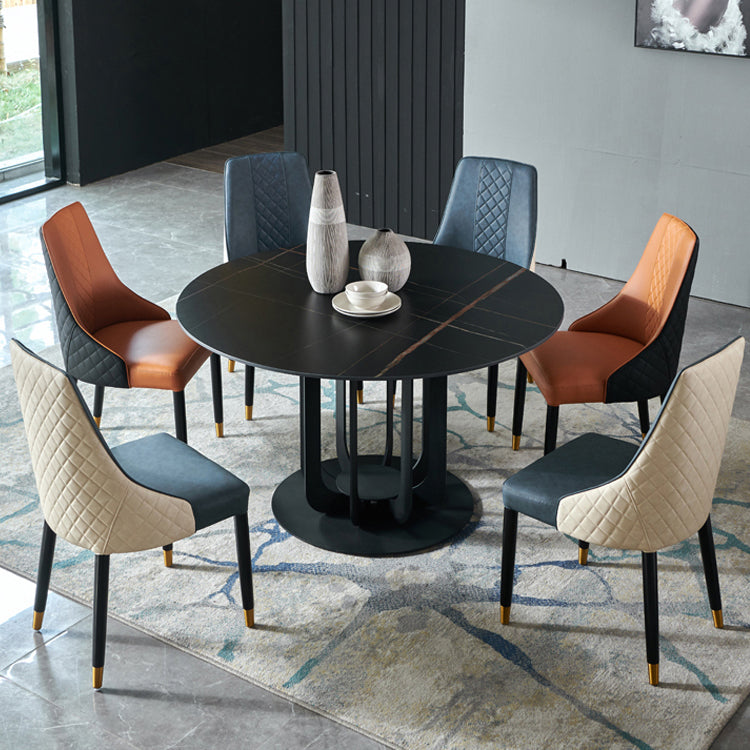 Contemporary Style Wooden Dining Chairs Dining Parsons Armless Side Chair (Set of 2) Clearhalo ' kitchen&dining_furn' 'Dining Chairs' 'Dining Tables & Seating' 'dining_chair' 'furn' 'furn_dining_chair' 'Furniture' 'furniture_dining_chair' 'Kitchen & Dining Furniture' 'kitchen' 3910300