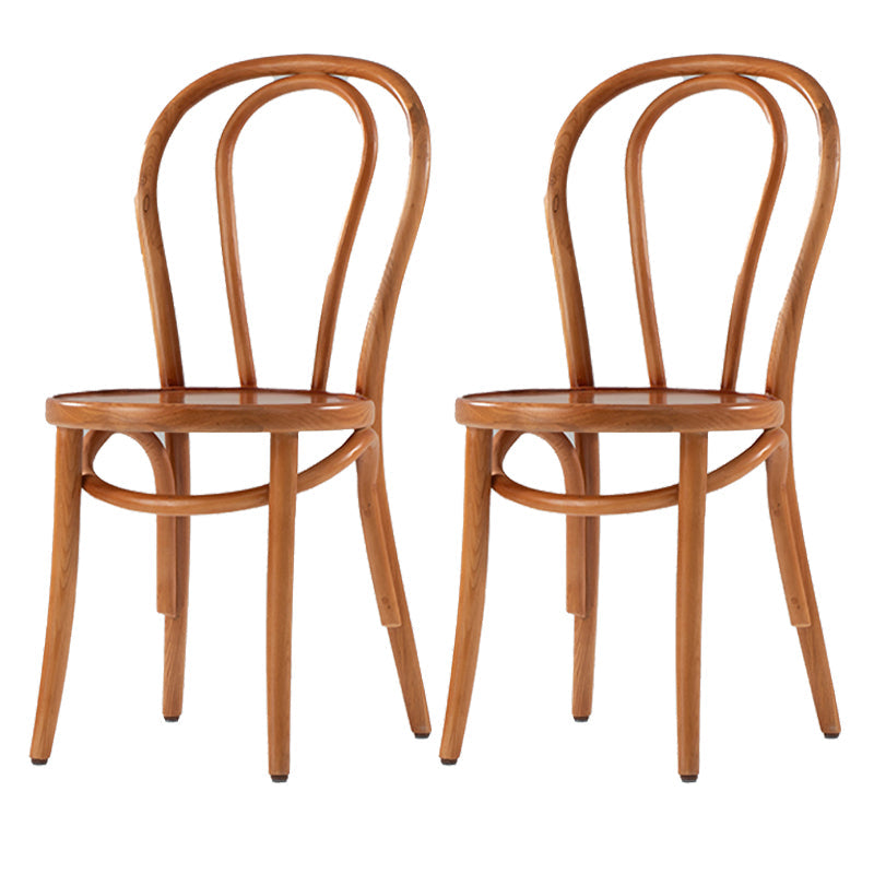 Bentwood Armless Dining Chairs Wood Dining Side Chairs with Beech Legs Wood Wood 2 Piece Set Clearhalo ' kitchen&dining_furn' 'Dining Chairs' 'Dining Tables & Seating' 'dining_chair' 'furn' 'furn_dining_chair' 'Furniture' 'furniture_dining_chair' 'Kitchen & Dining Furniture' 'kitchen' 3910318