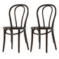 Bentwood Armless Dining Chairs Wood Dining Side Chairs with Beech Legs Walnut Wood 2 Piece Set Clearhalo ' kitchen&dining_furn' 'Dining Chairs' 'Dining Tables & Seating' 'dining_chair' 'furn' 'furn_dining_chair' 'Furniture' 'furniture_dining_chair' 'Kitchen & Dining Furniture' 'kitchen' 3910325