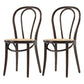Bentwood Armless Dining Chairs Wood Dining Side Chairs with Beech Legs Walnut Wicker & Rattan 2 Piece Set Clearhalo ' kitchen&dining_furn' 'Dining Chairs' 'Dining Tables & Seating' 'dining_chair' 'furn' 'furn_dining_chair' 'Furniture' 'furniture_dining_chair' 'Kitchen & Dining Furniture' 'kitchen' 3910336