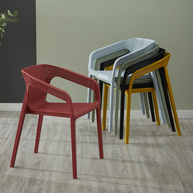 Modern Style Plastic Dining Chair Stackable Dining Side Chairs for Kitchen Clearhalo ' kitchen&dining_furn' 'Dining Chairs' 'Dining Tables & Seating' 'dining_chair' 'furn' 'furn_dining_chair' 'Furniture' 'furniture_dining_chair' 'Kitchen & Dining Furniture' 'kitchen' 3910346