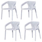 Modern Style Plastic Dining Chair Stackable Dining Side Chairs for Kitchen White 4 Piece Set Clearhalo ' kitchen&dining_furn' 'Dining Chairs' 'Dining Tables & Seating' 'dining_chair' 'furn' 'furn_dining_chair' 'Furniture' 'furniture_dining_chair' 'Kitchen & Dining Furniture' 'kitchen' 3910349