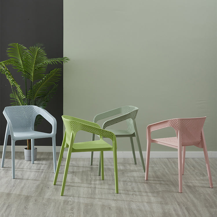 Modern Style Plastic Dining Chair Stackable Dining Side Chairs for Kitchen Clearhalo ' kitchen&dining_furn' 'Dining Chairs' 'Dining Tables & Seating' 'dining_chair' 'furn' 'furn_dining_chair' 'Furniture' 'furniture_dining_chair' 'Kitchen & Dining Furniture' 'kitchen' 3910357