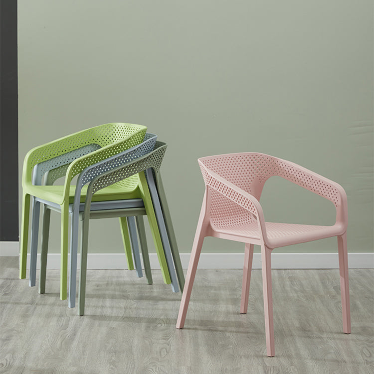 Modern Style Plastic Dining Chair Stackable Dining Side Chairs for Kitchen Clearhalo ' kitchen&dining_furn' 'Dining Chairs' 'Dining Tables & Seating' 'dining_chair' 'furn' 'furn_dining_chair' 'Furniture' 'furniture_dining_chair' 'Kitchen & Dining Furniture' 'kitchen' 3910359