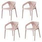 Modern Style Plastic Dining Chair Stackable Dining Side Chairs for Kitchen Pink 4 Piece Set Clearhalo ' kitchen&dining_furn' 'Dining Chairs' 'Dining Tables & Seating' 'dining_chair' 'furn' 'furn_dining_chair' 'Furniture' 'furniture_dining_chair' 'Kitchen & Dining Furniture' 'kitchen' 3910361
