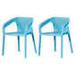 Modern Style Plastic Dining Chair Stackable Dining Side Chairs for Kitchen Sky Blue 2 Piece Set Clearhalo ' kitchen&dining_furn' 'Dining Chairs' 'Dining Tables & Seating' 'dining_chair' 'furn' 'furn_dining_chair' 'Furniture' 'furniture_dining_chair' 'Kitchen & Dining Furniture' 'kitchen' 3910363