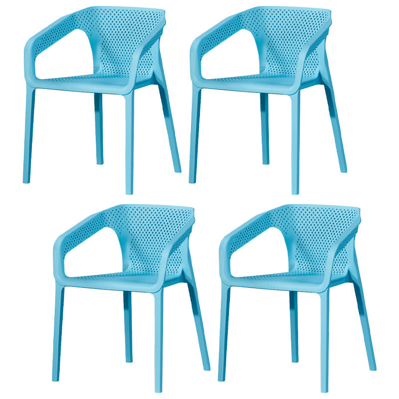 Modern Style Plastic Dining Chair Stackable Dining Side Chairs for Kitchen Sky Blue 4 Piece Set Clearhalo ' kitchen&dining_furn' 'Dining Chairs' 'Dining Tables & Seating' 'dining_chair' 'furn' 'furn_dining_chair' 'Furniture' 'furniture_dining_chair' 'Kitchen & Dining Furniture' 'kitchen' 3910364
