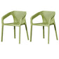Modern Style Plastic Dining Chair Stackable Dining Side Chairs for Kitchen Light Green 2 Piece Set Clearhalo ' kitchen&dining_furn' 'Dining Chairs' 'Dining Tables & Seating' 'dining_chair' 'furn' 'furn_dining_chair' 'Furniture' 'furniture_dining_chair' 'Kitchen & Dining Furniture' 'kitchen' 3910369