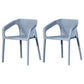 Modern Style Plastic Dining Chair Stackable Dining Side Chairs for Kitchen Gray-Blue 2 Piece Set Clearhalo ' kitchen&dining_furn' 'Dining Chairs' 'Dining Tables & Seating' 'dining_chair' 'furn' 'furn_dining_chair' 'Furniture' 'furniture_dining_chair' 'Kitchen & Dining Furniture' 'kitchen' 3910384