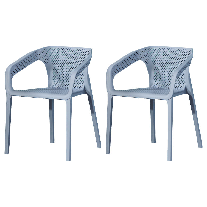 Modern Style Plastic Dining Chair Stackable Dining Side Chairs for Kitchen Gray-Blue 2 Piece Set Clearhalo ' kitchen&dining_furn' 'Dining Chairs' 'Dining Tables & Seating' 'dining_chair' 'furn' 'furn_dining_chair' 'Furniture' 'furniture_dining_chair' 'Kitchen & Dining Furniture' 'kitchen' 3910384